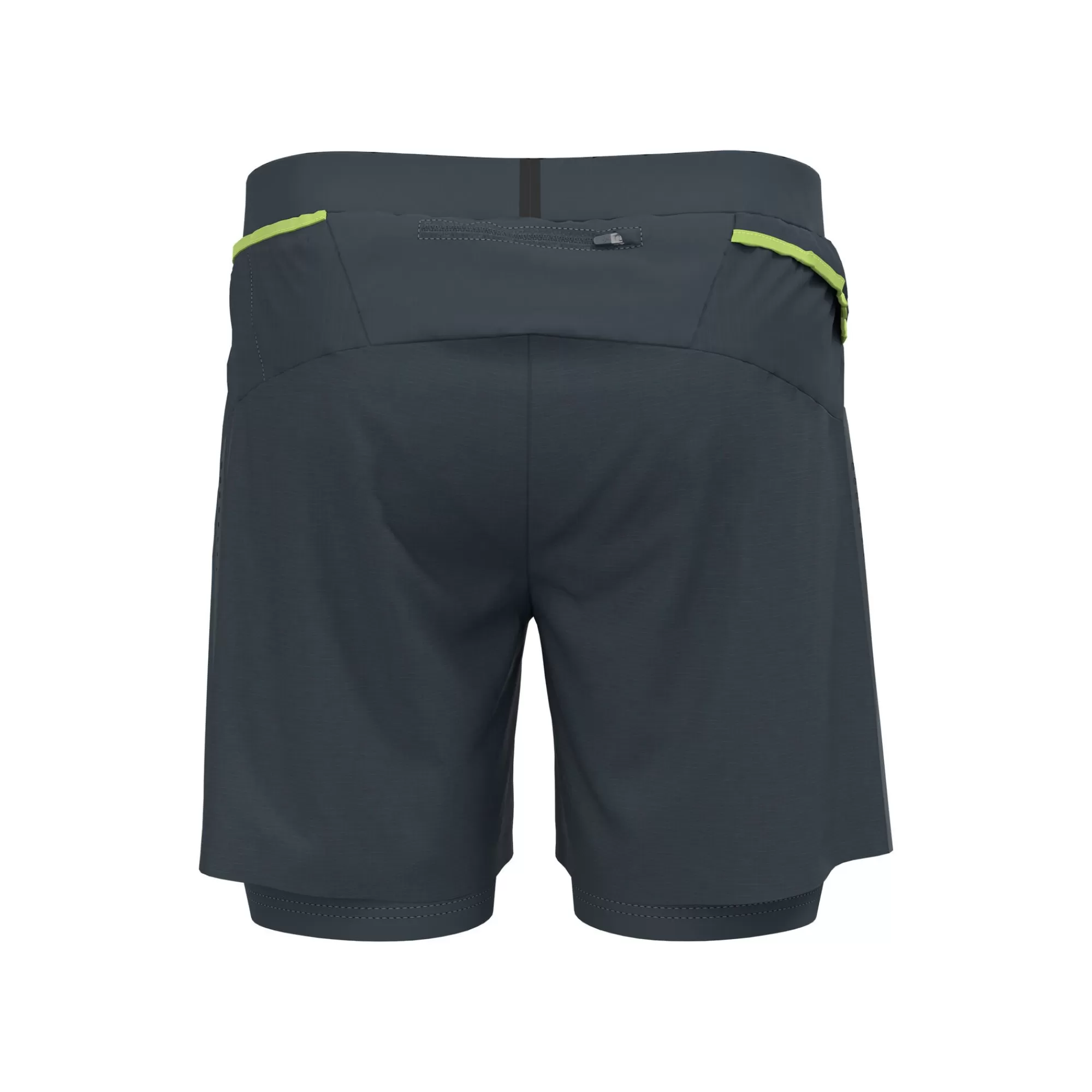 X-Alp Trail 6inch 2in1 Running Shorts Men - Dark Grey>Odlo Flash Sale
