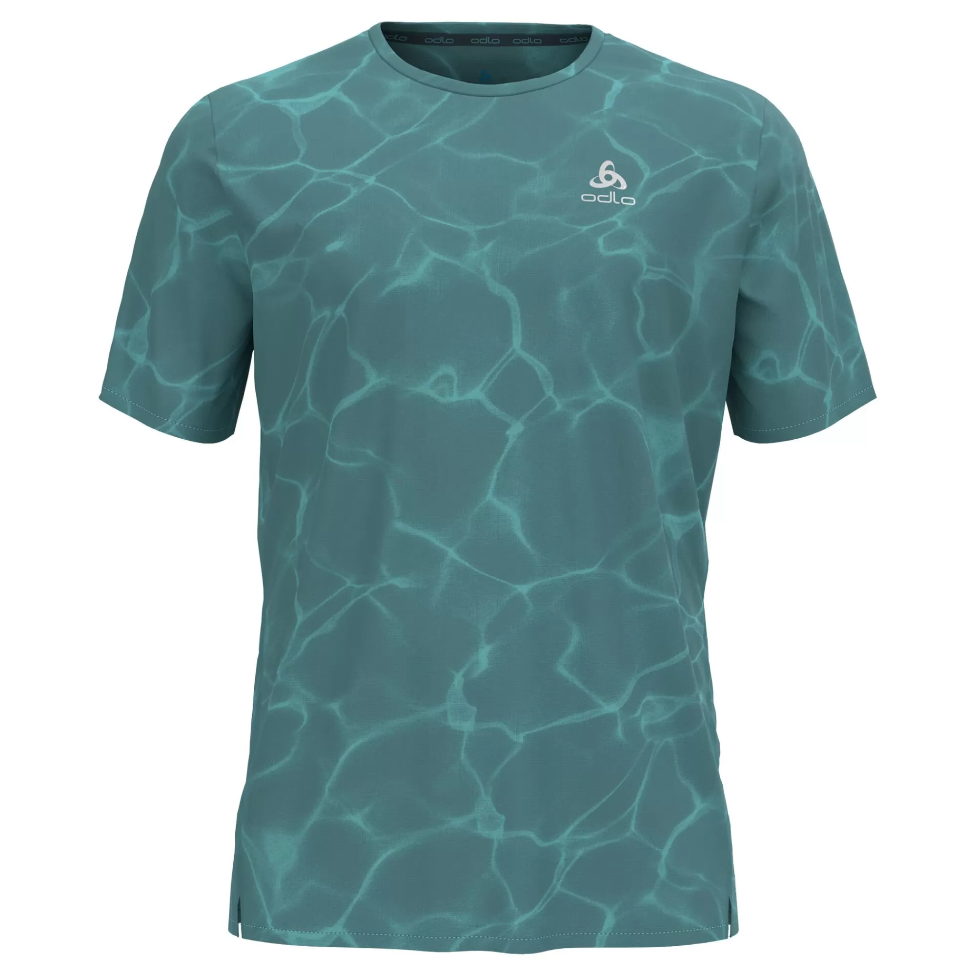 Zeroweight Chill-Tec Crew Neck Running Shirt Men - Blue Grey>Odlo Flash Sale